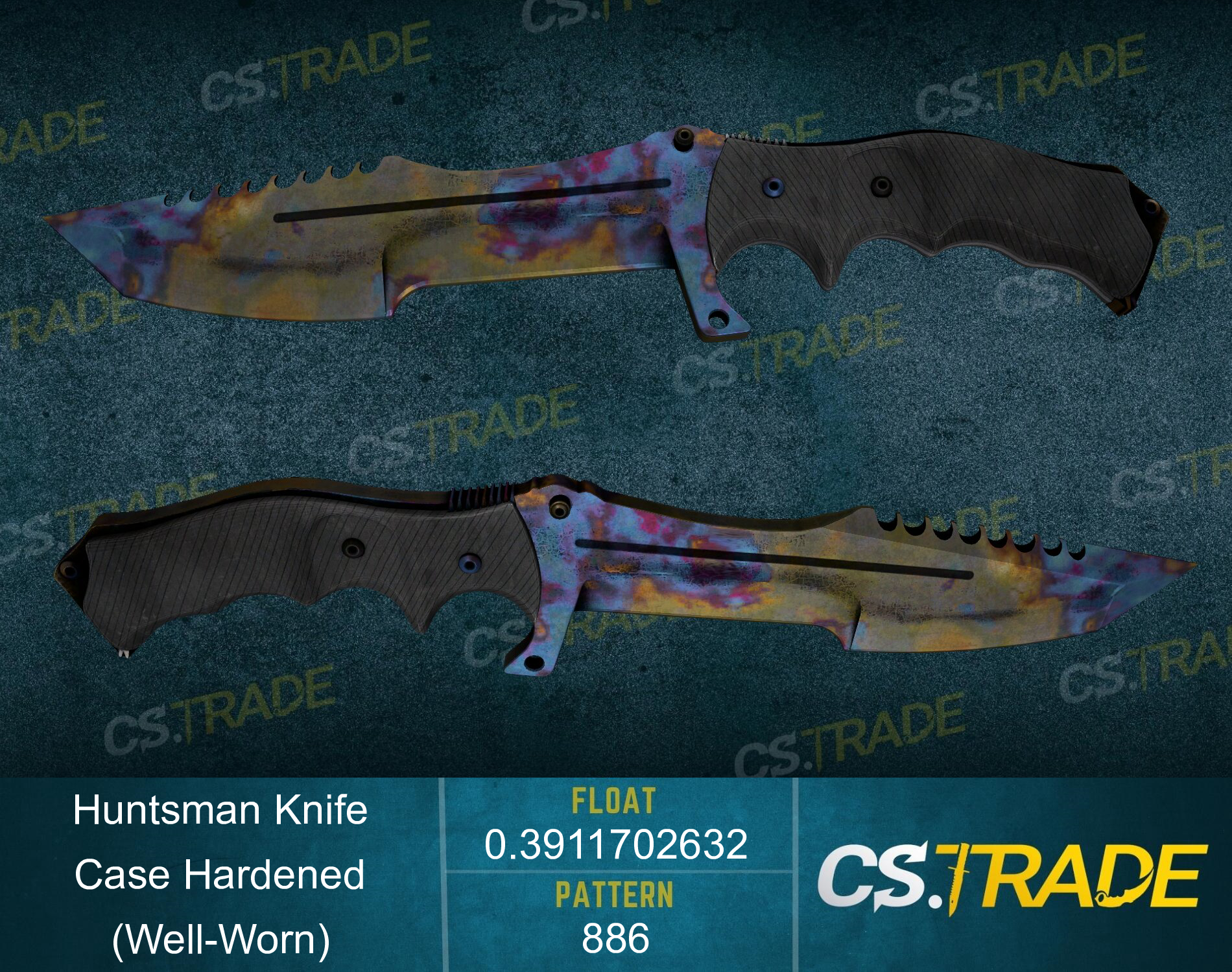 ★ Huntsman Knife | Case Hardened (Well-Worn) Screenshot