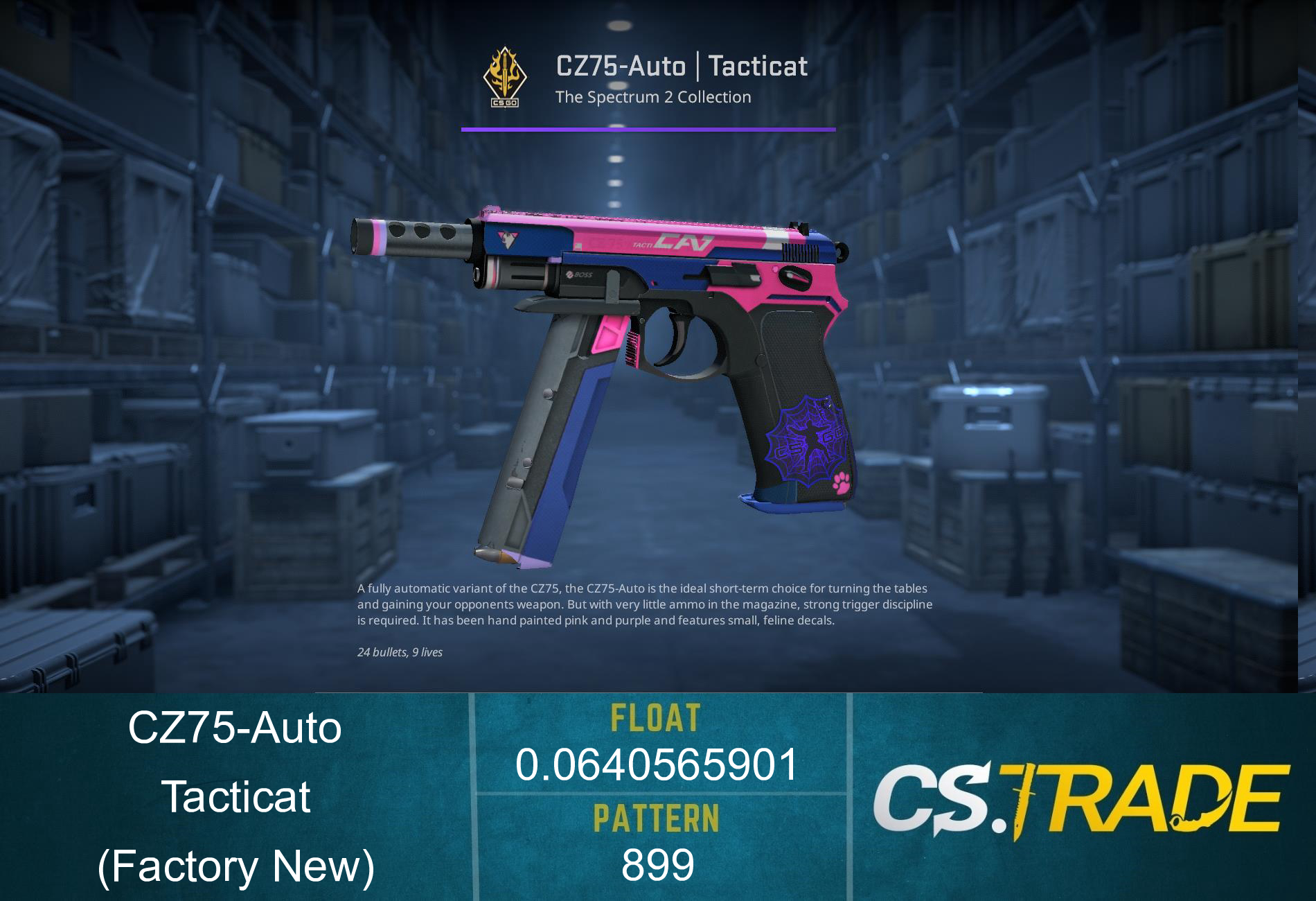 CZ75-Auto | Tacticat (Factory New) Screenshot