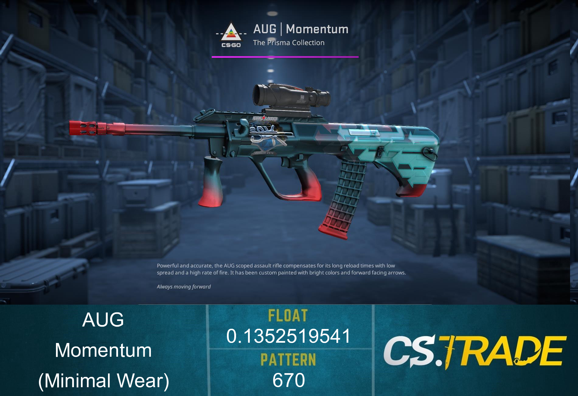 AUG | Momentum (Minimal Wear) Screenshot