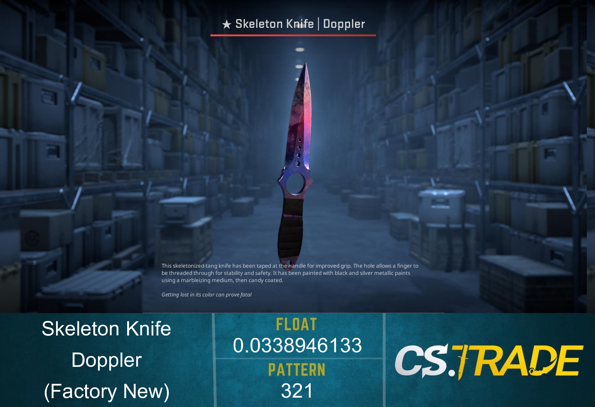 ★ Skeleton Knife | Doppler Phase 1 (Factory New) Screenshot