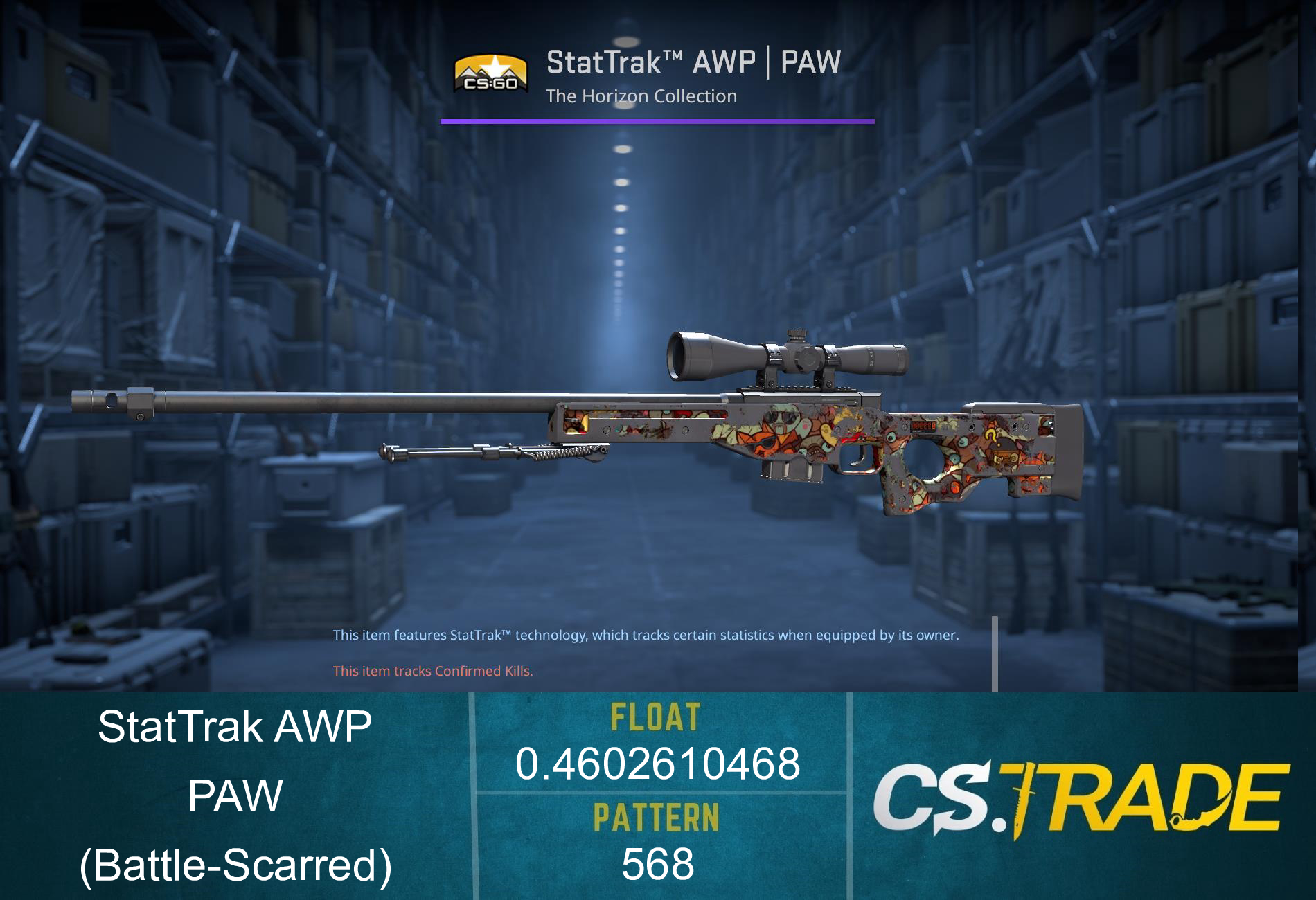 StatTrak™ AWP | PAW (Battle-Scarred) Screenshot