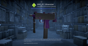 MAC-10 | Ultraviolet (Battle-Scarred) Screenshot