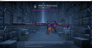 M4A1-S | Black Lotus (Battle-Scarred) Screenshot