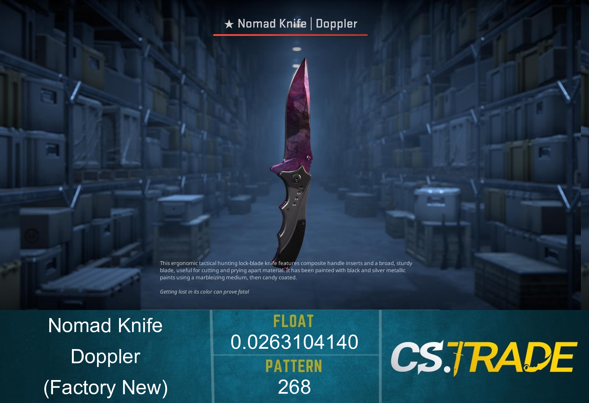 ★ Nomad Knife | Doppler Phase 2 (Factory New) Screenshot
