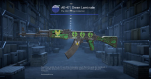 AK-47 | Green Laminate (Minimal Wear) Screenshot