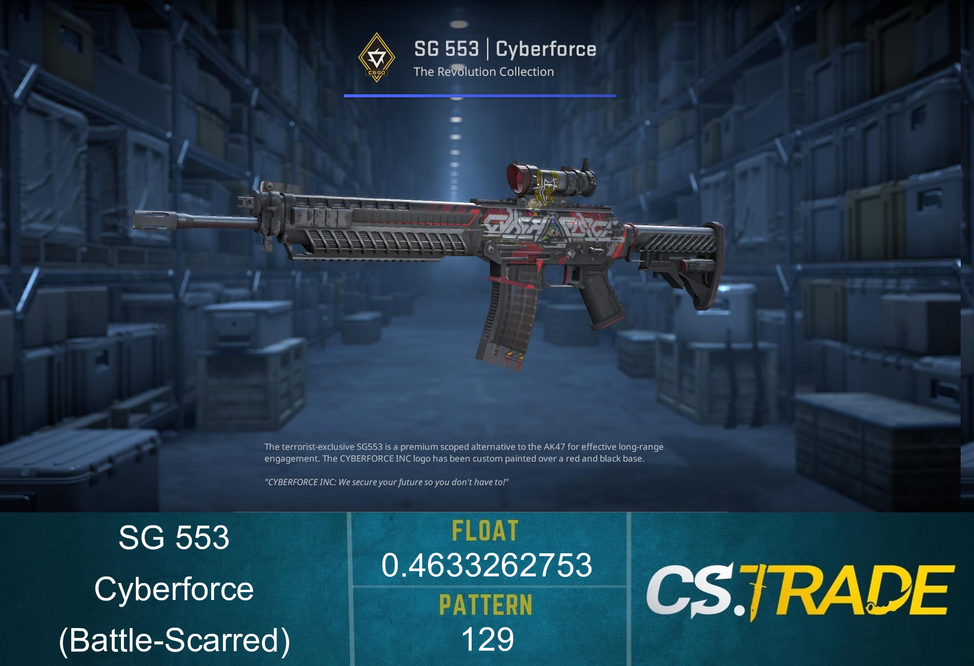 SG 553 | Cyberforce (Factory New) Screenshot