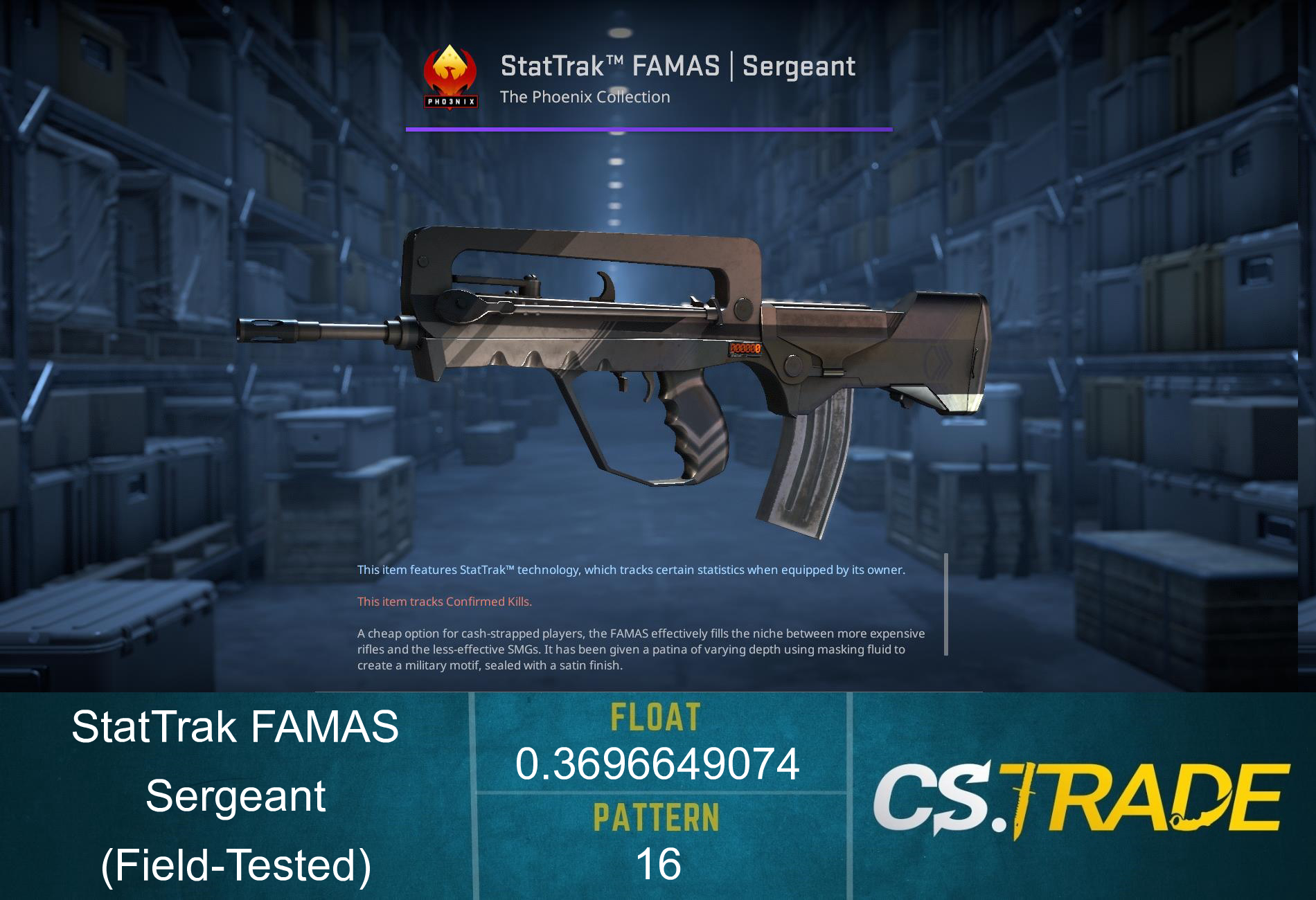 StatTrak™ FAMAS | Sergeant (Field-Tested)