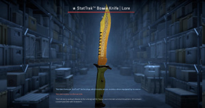 ★ StatTrak™ Bowie Knife | Lore (Well-Worn) Screenshot