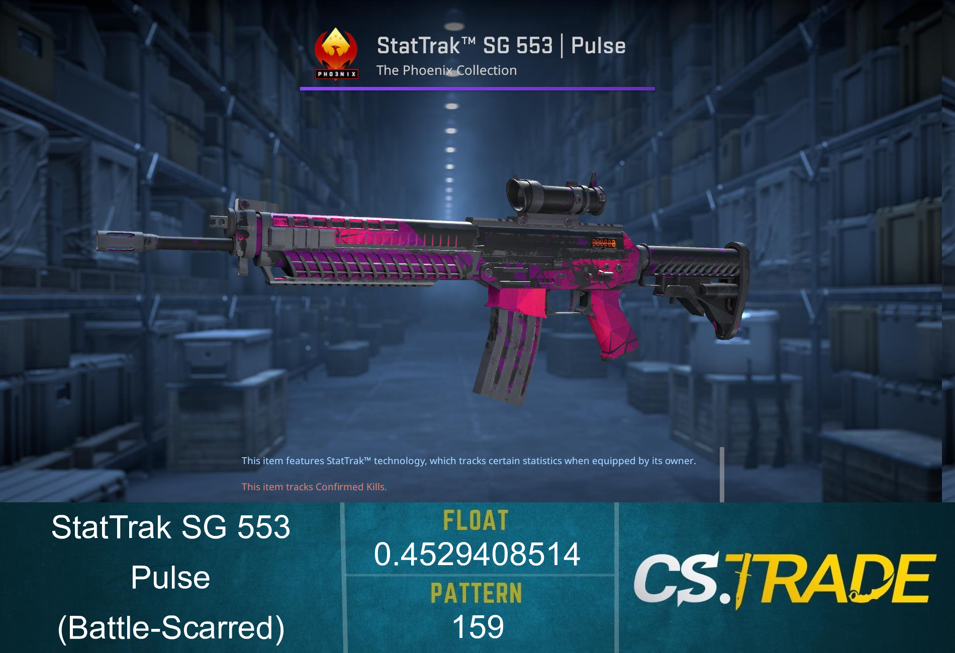 SG 553 | Pulse (Battle-Scarred) Screenshot
