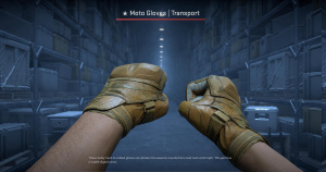 ★ Moto Gloves | Transport (Battle-Scarred) Screenshot