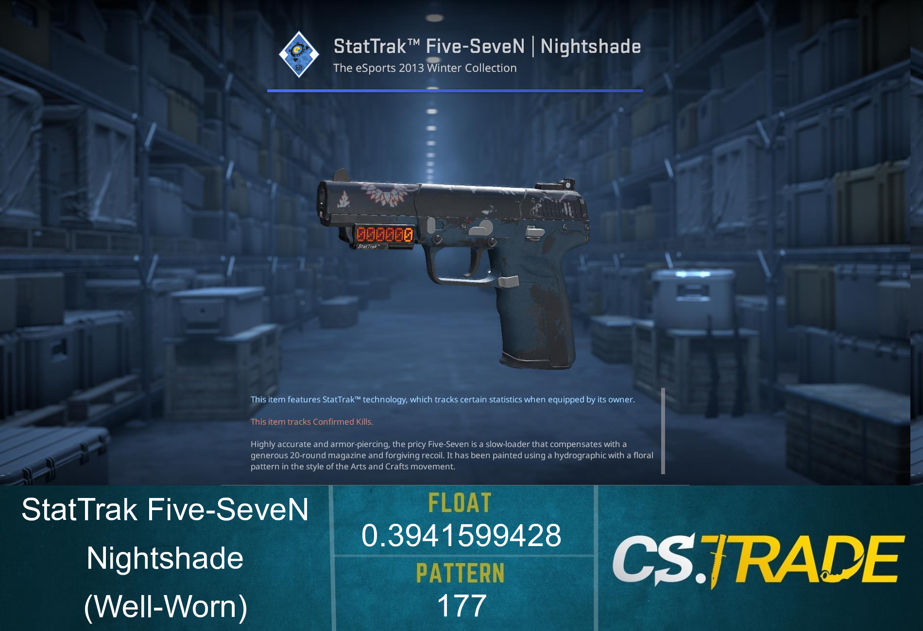 Five-SeveN | Nightshade (Well-Worn) Screenshot