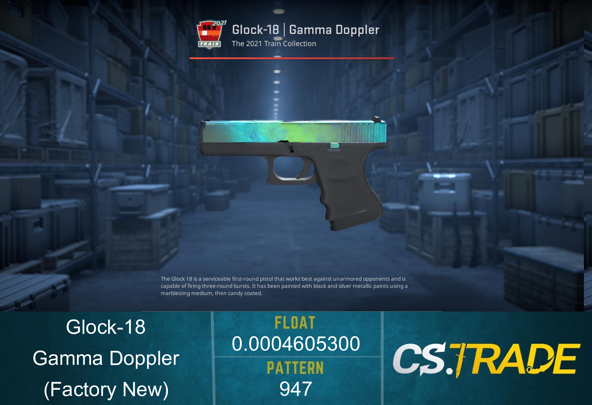 Glock-18 | Gamma Doppler Phase 4 (Factory New) Screenshot