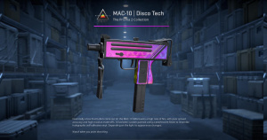 MAC-10 | Disco Tech (Well-Worn) Screenshot