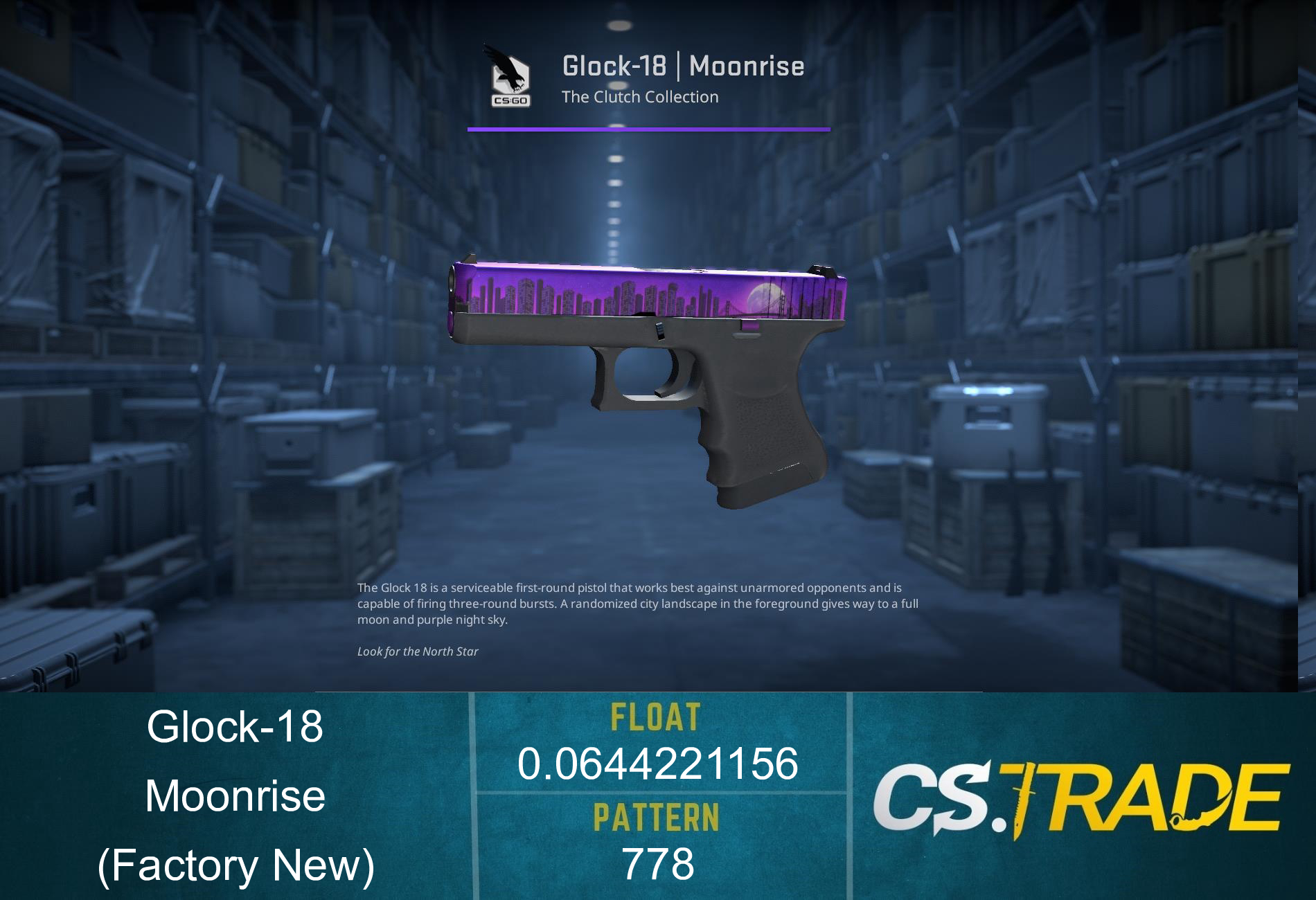 Glock-18 | Moonrise (Factory New) Screenshot