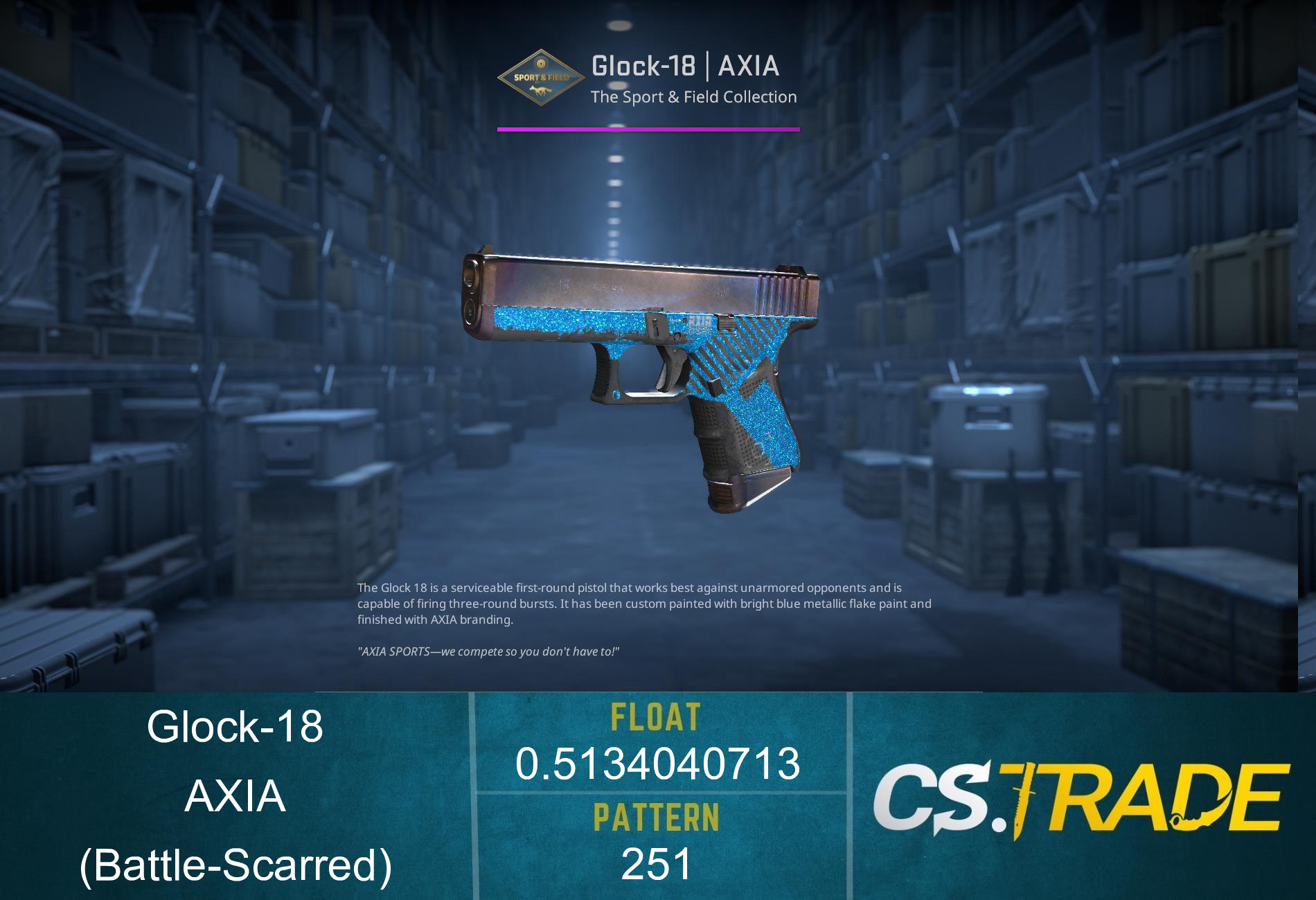 Glock-18 | AXIA (Battle-Scarred)