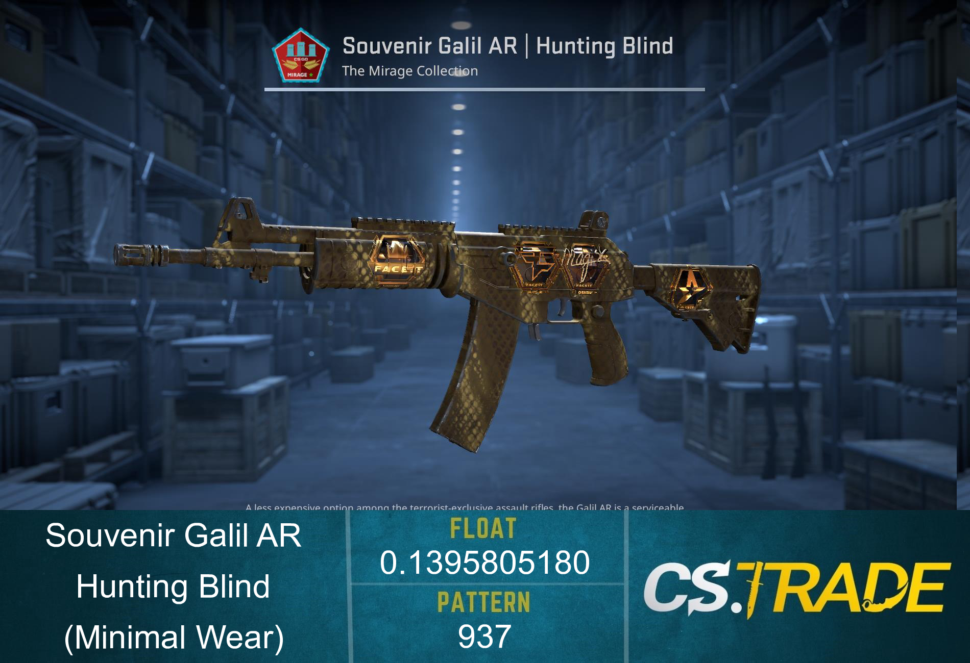 Souvenir Galil AR | Hunting Blind (Minimal Wear) Screenshot
