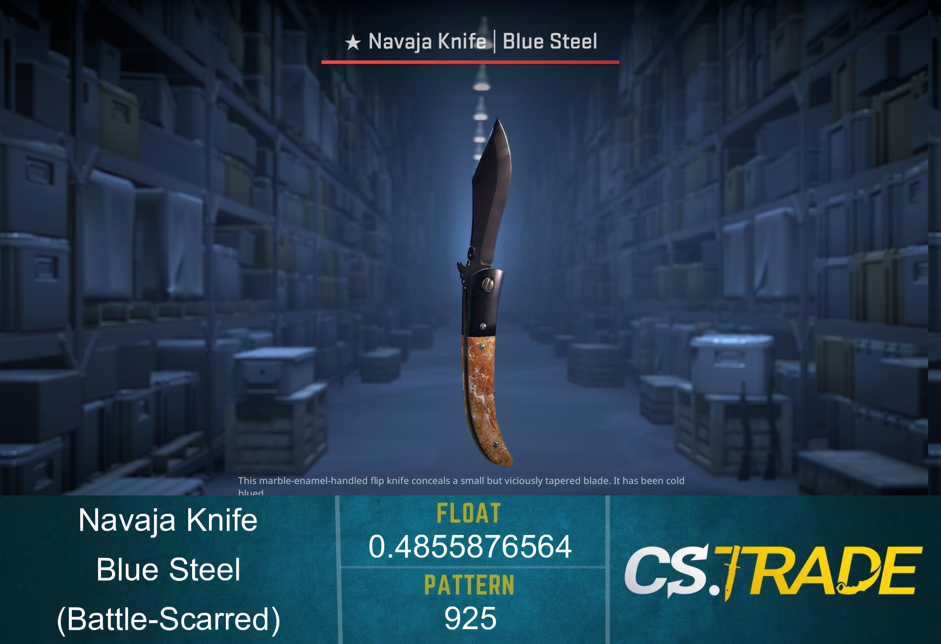 ★ Navaja Knife | Blue Steel (Battle-Scarred) Screenshot