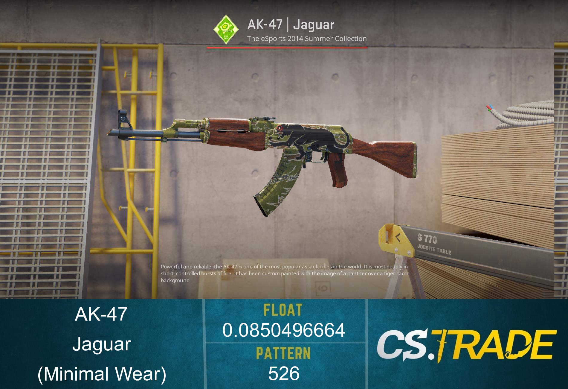 AK-47 | Jaguar (Minimal Wear) Screenshot