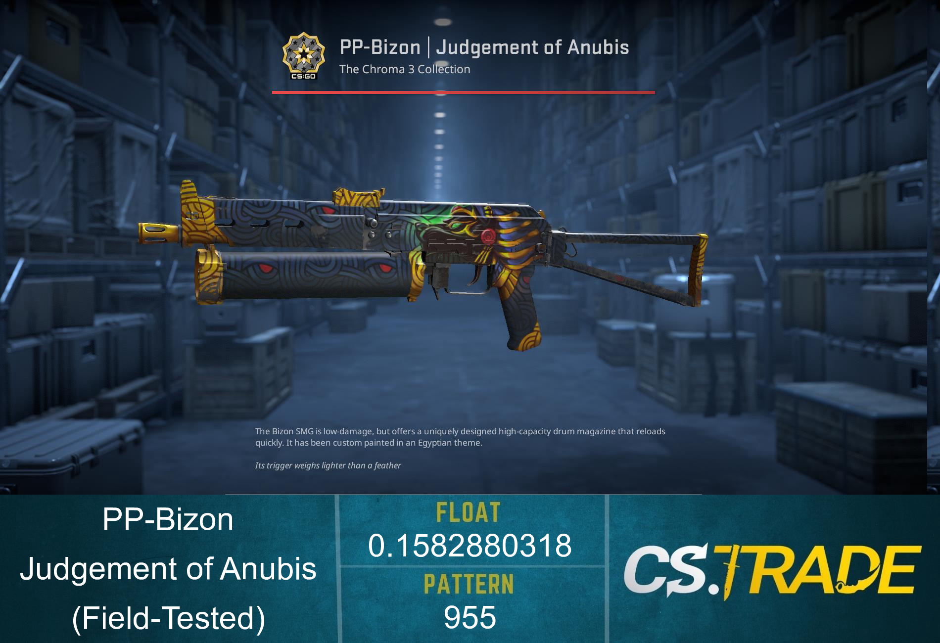 StatTrak™ PP-Bizon | Judgement of Anubis (Field-Tested) Screenshot