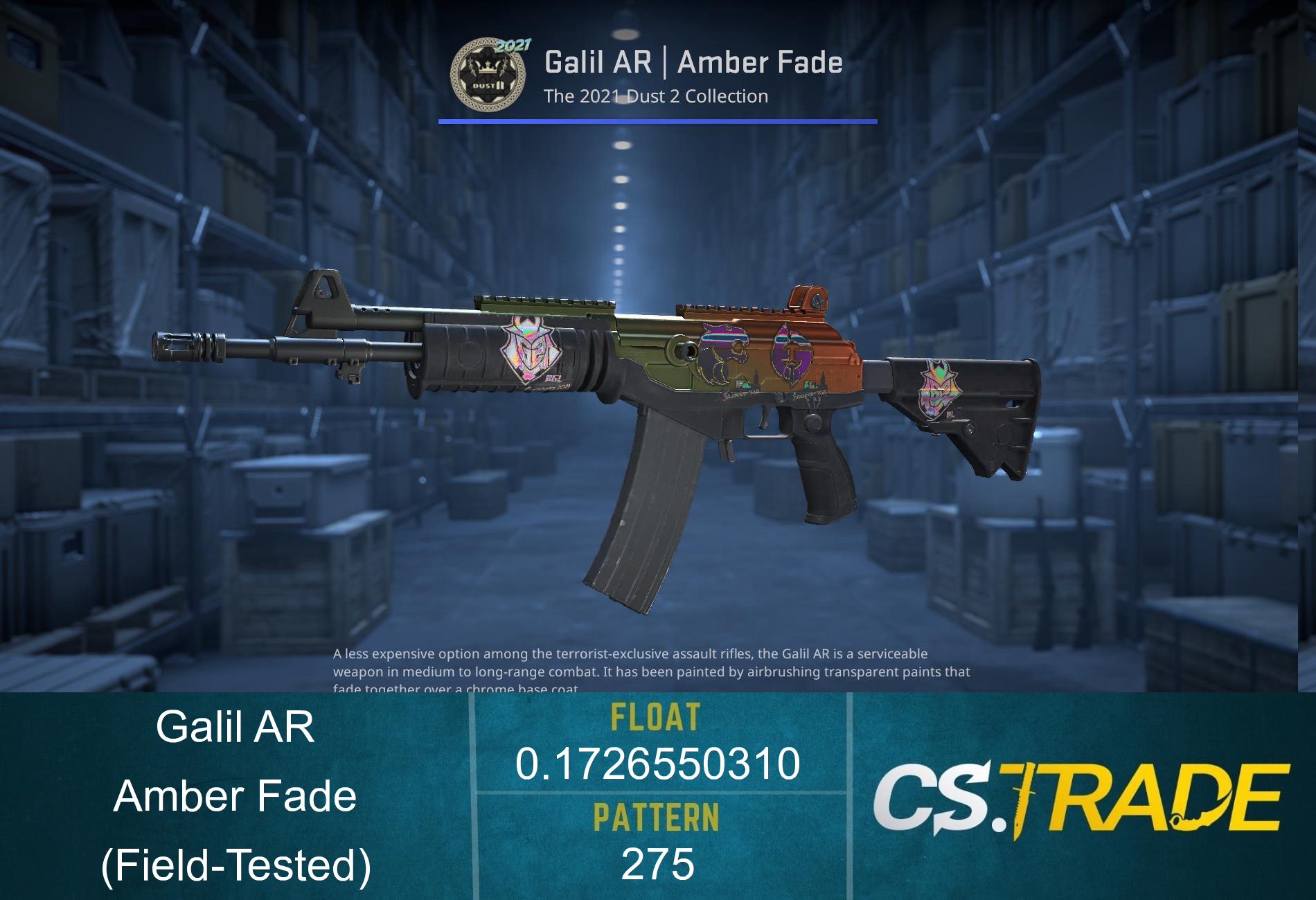 Galil AR | Amber Fade (Field-Tested) Screenshot