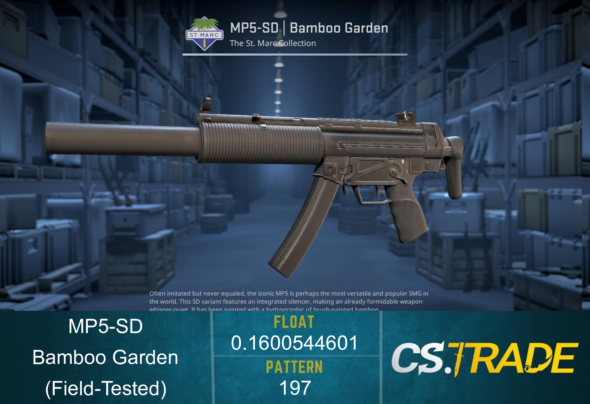 MP5-SD | Bamboo Garden (Field-Tested) Screenshot