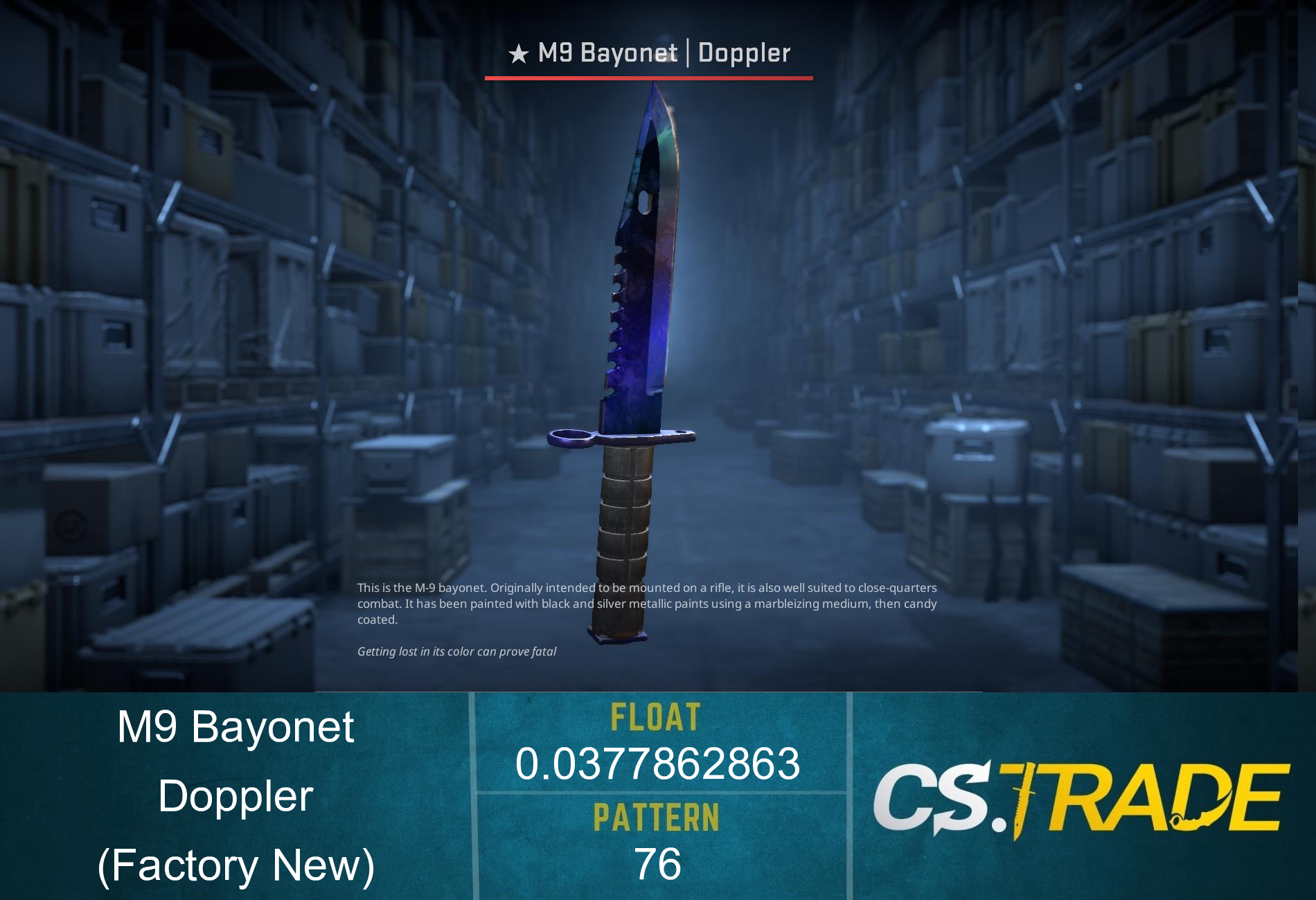 ★ M9 Bayonet | Doppler Phase 3 (Factory New) Screenshot