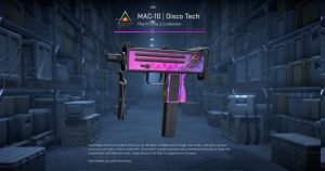 MAC-10 | Disco Tech (Well-Worn) Screenshot