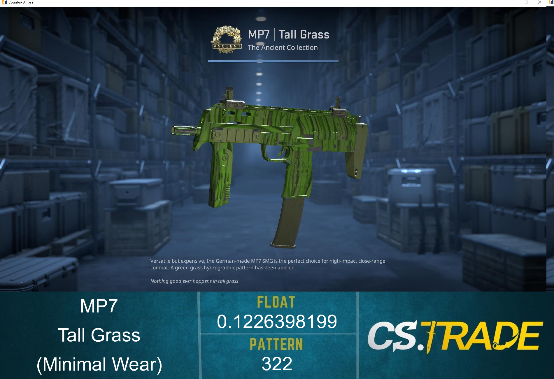 MP7 | Tall Grass (Factory New) Screenshot