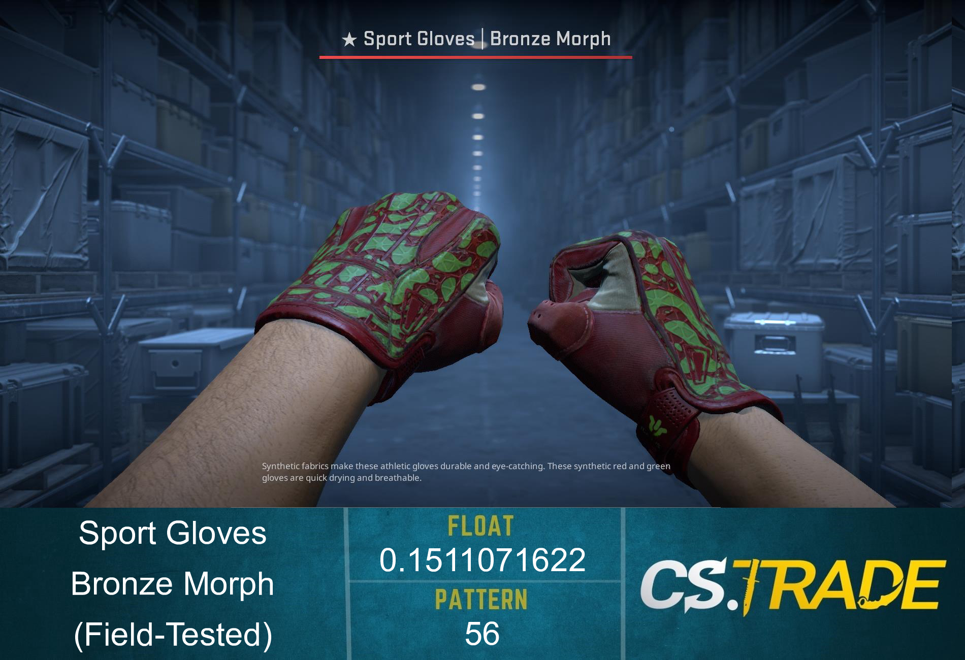 ★ Sport Gloves | Bronze Morph (Well-Worn) Screenshot