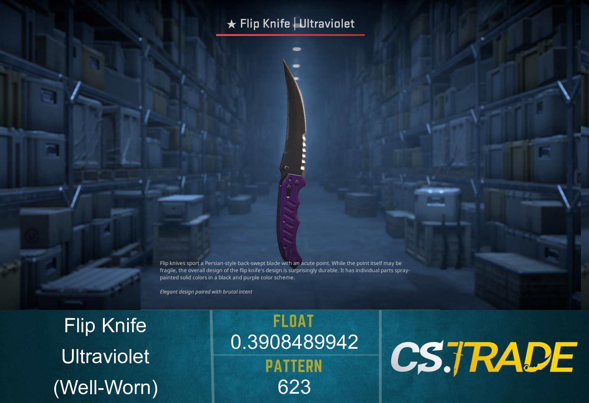 ★ Flip Knife | Ultraviolet (Factory New) Screenshot