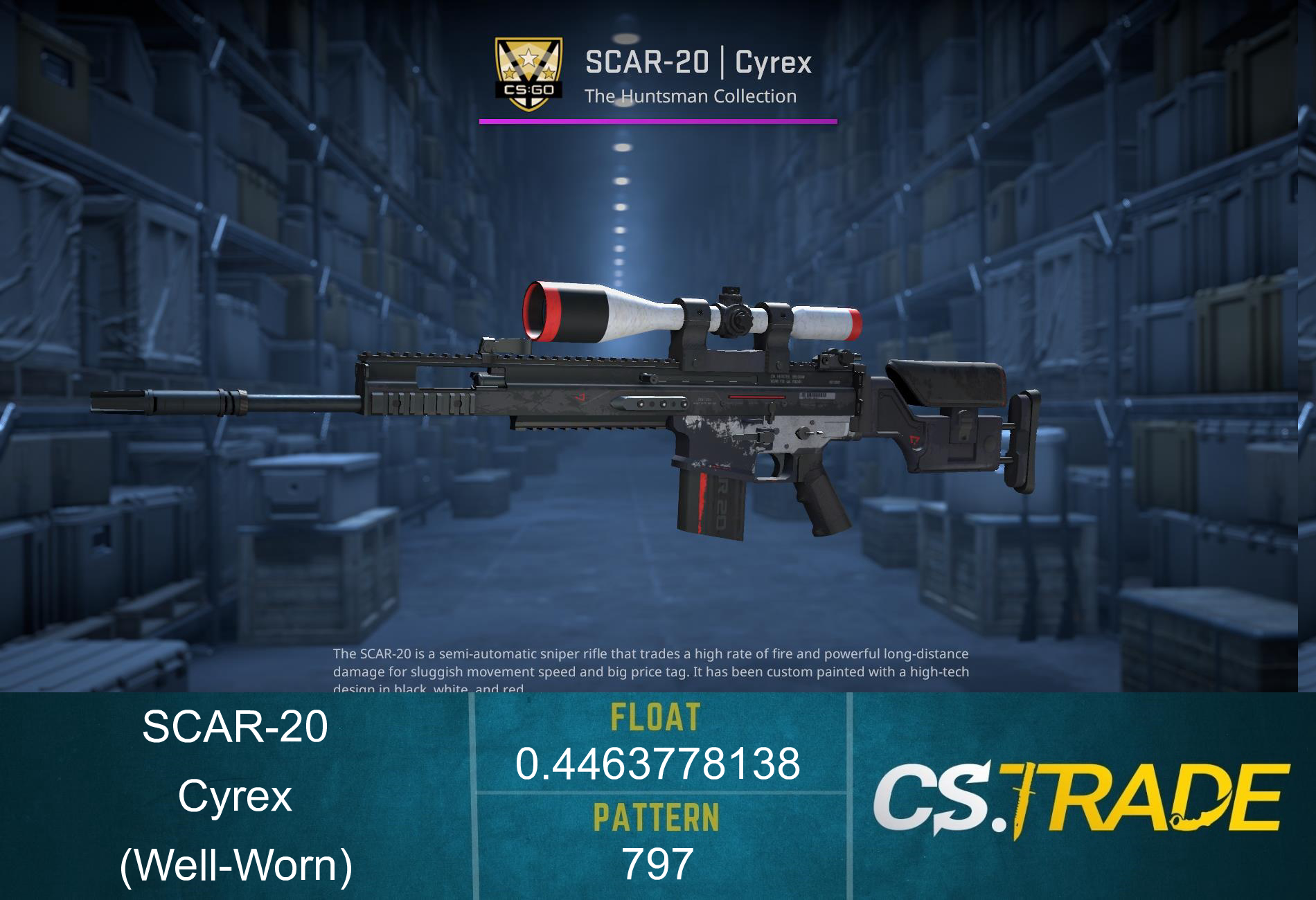 SCAR-20 | Cyrex (Well-Worn) Screenshot