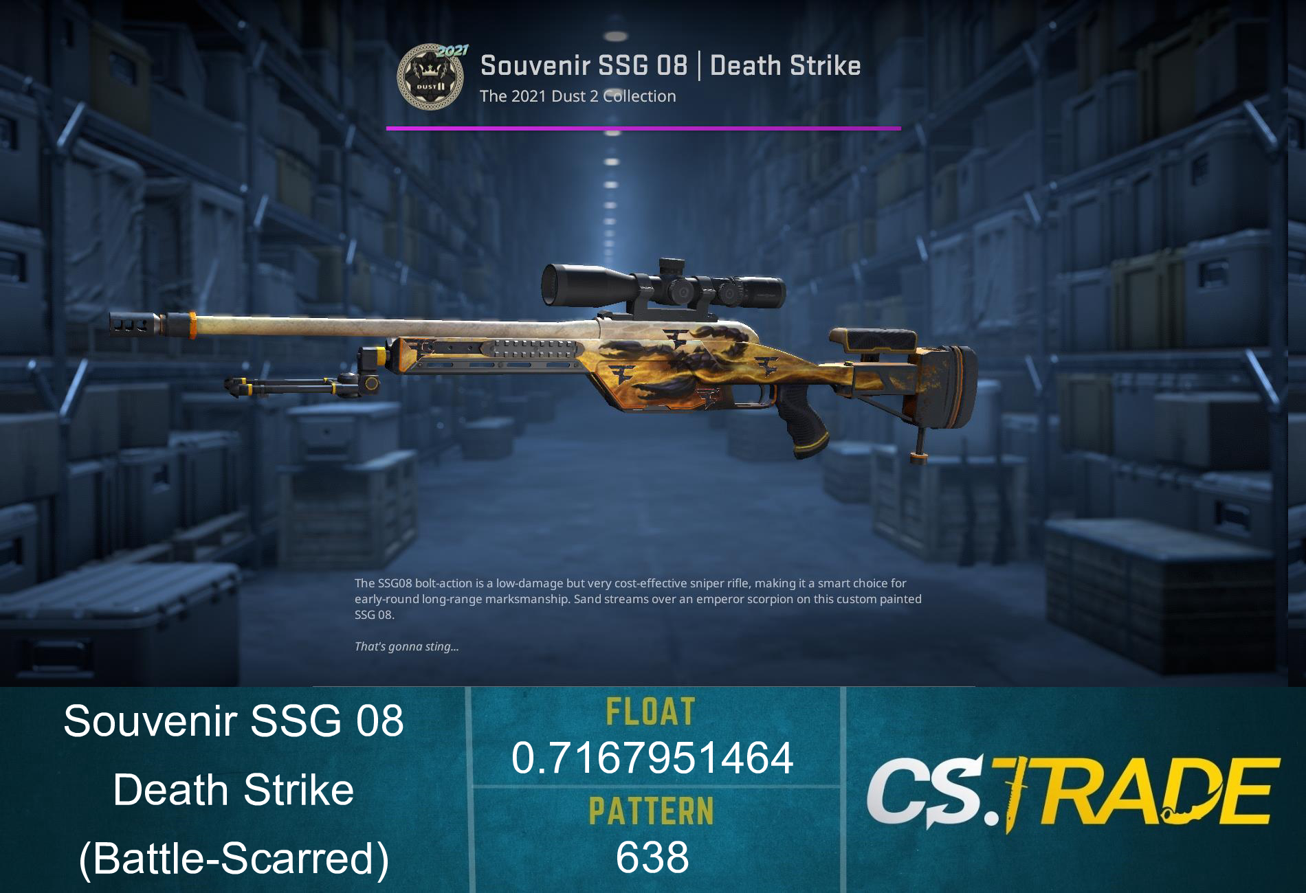 Souvenir SSG 08 | Death Strike (Battle-Scarred) Screenshot
