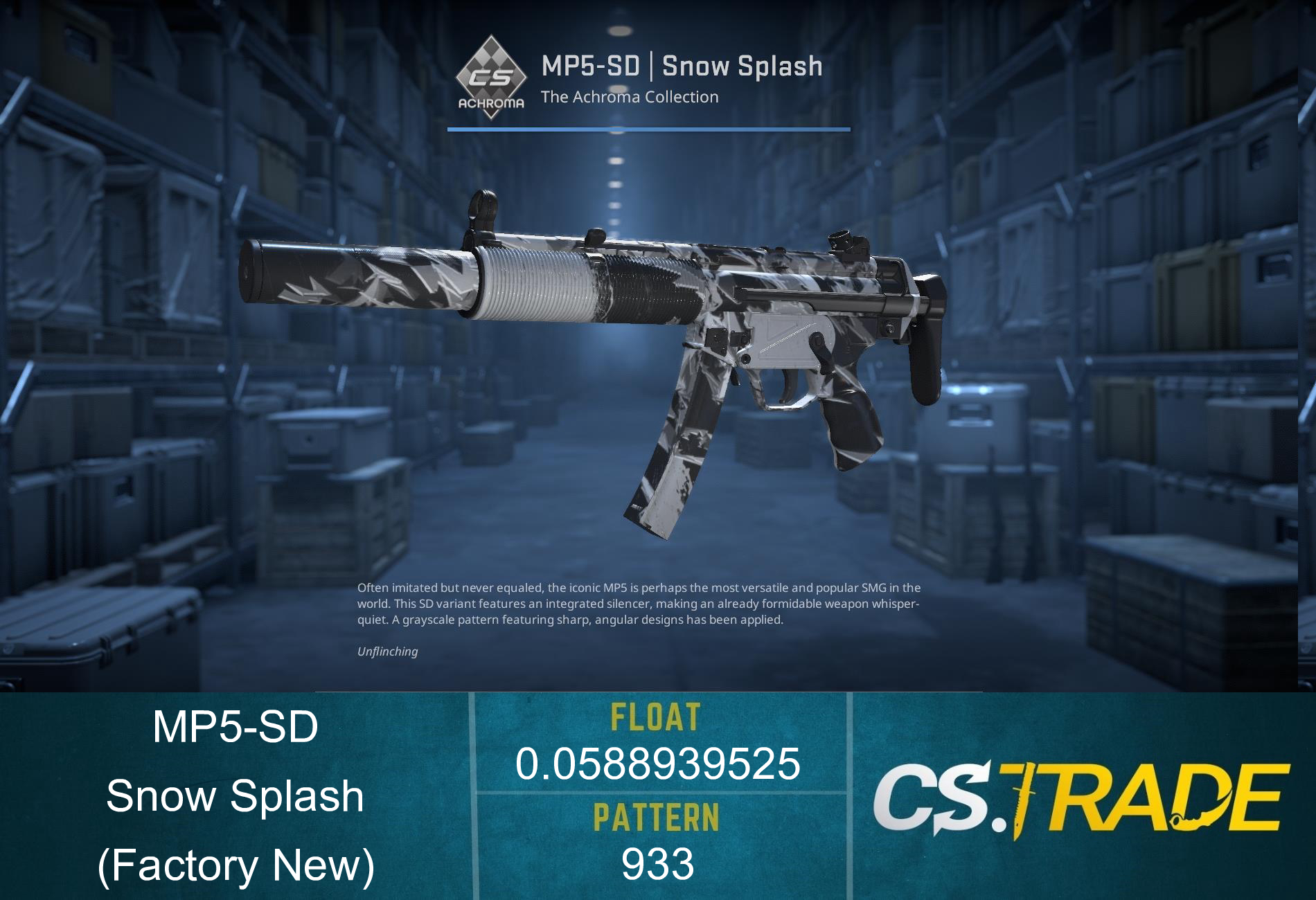 MP5-SD | Snow Splash (Factory New) Screenshot