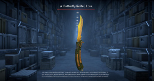 ★ Butterfly Knife | Lore (Minimal Wear) Screenshot