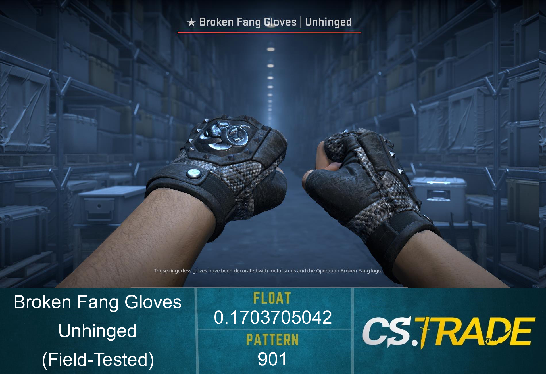 ★ Broken Fang Gloves | Unhinged (Field-Tested) Screenshot