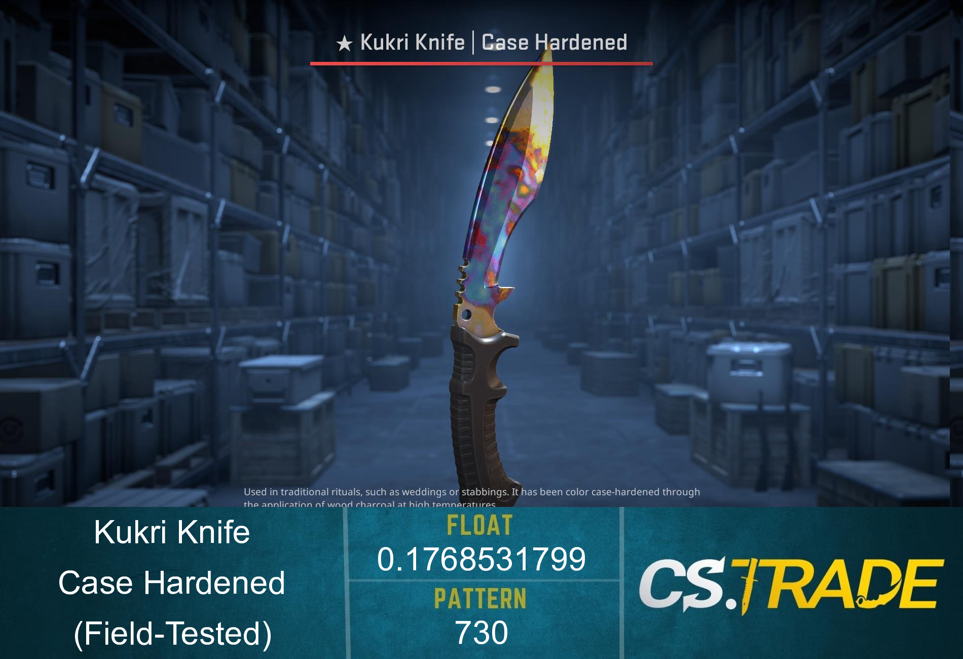 ★ Kukri Knife | Case Hardened (Field-Tested) Screenshot