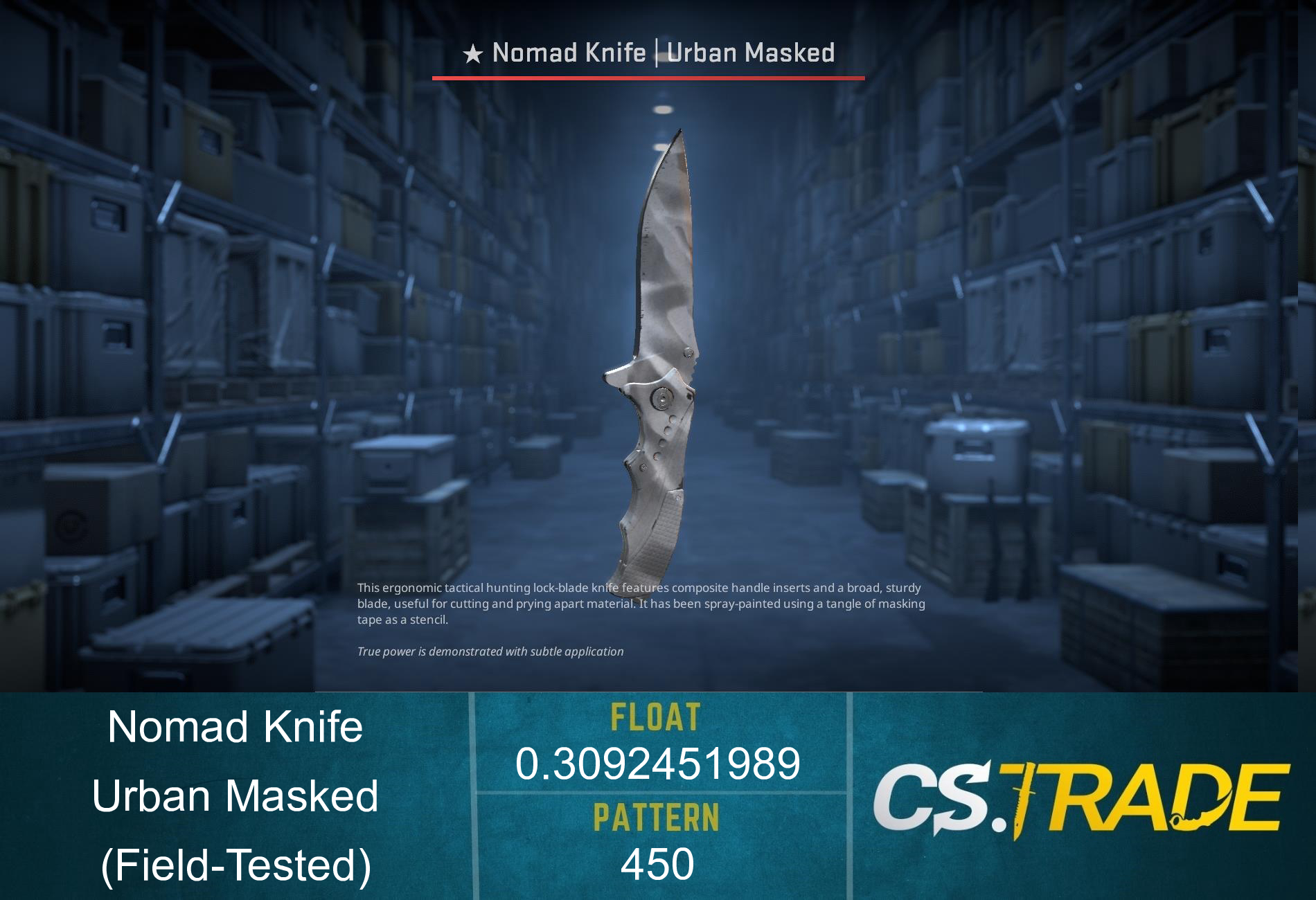 ★ Nomad Knife | Urban Masked (Factory New) Screenshot