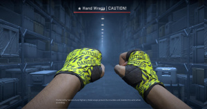 ★ Hand Wraps | CAUTION! (Battle-Scarred) Screenshot