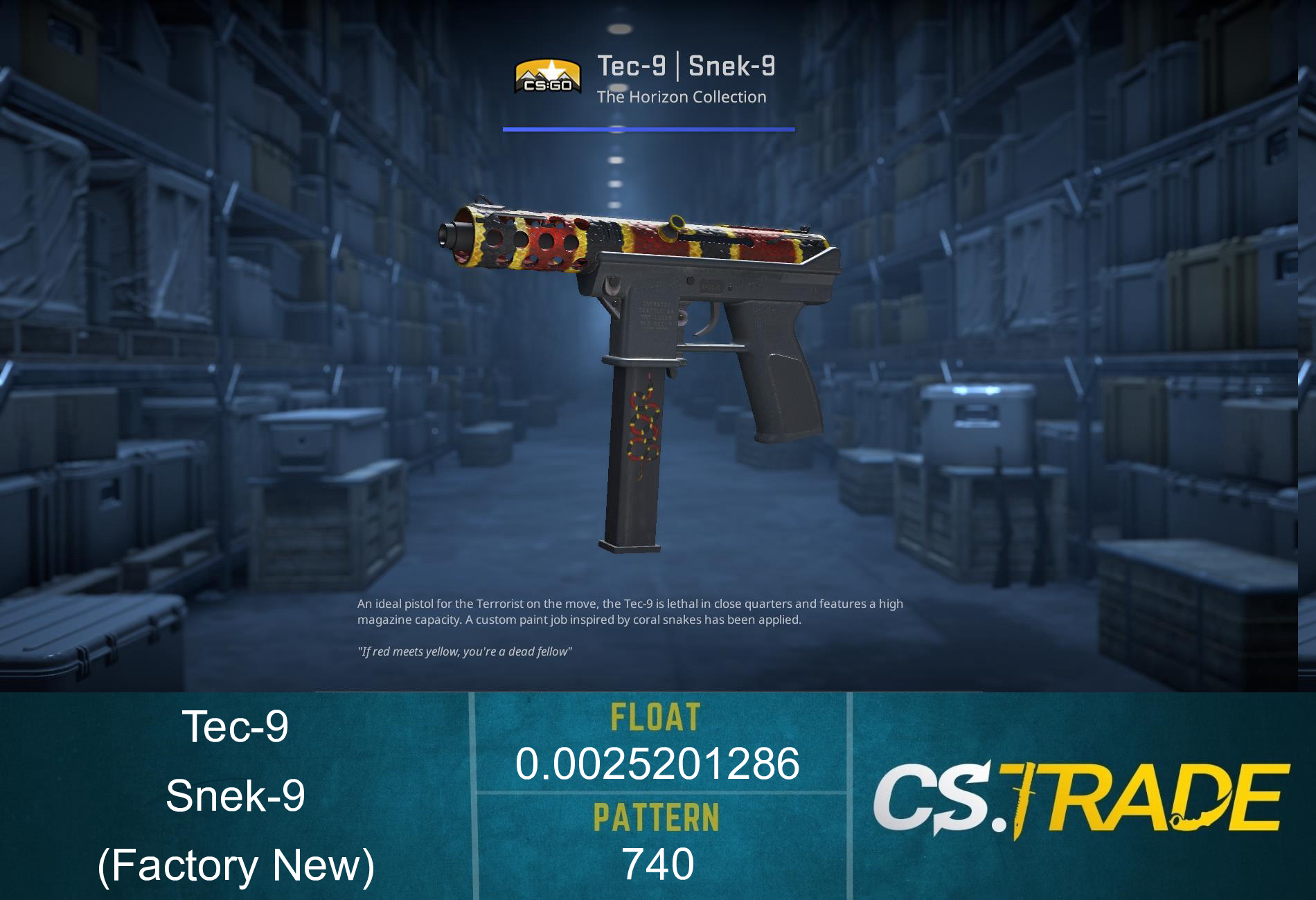 Tec-9 | Snek-9 (Factory New) Screenshot