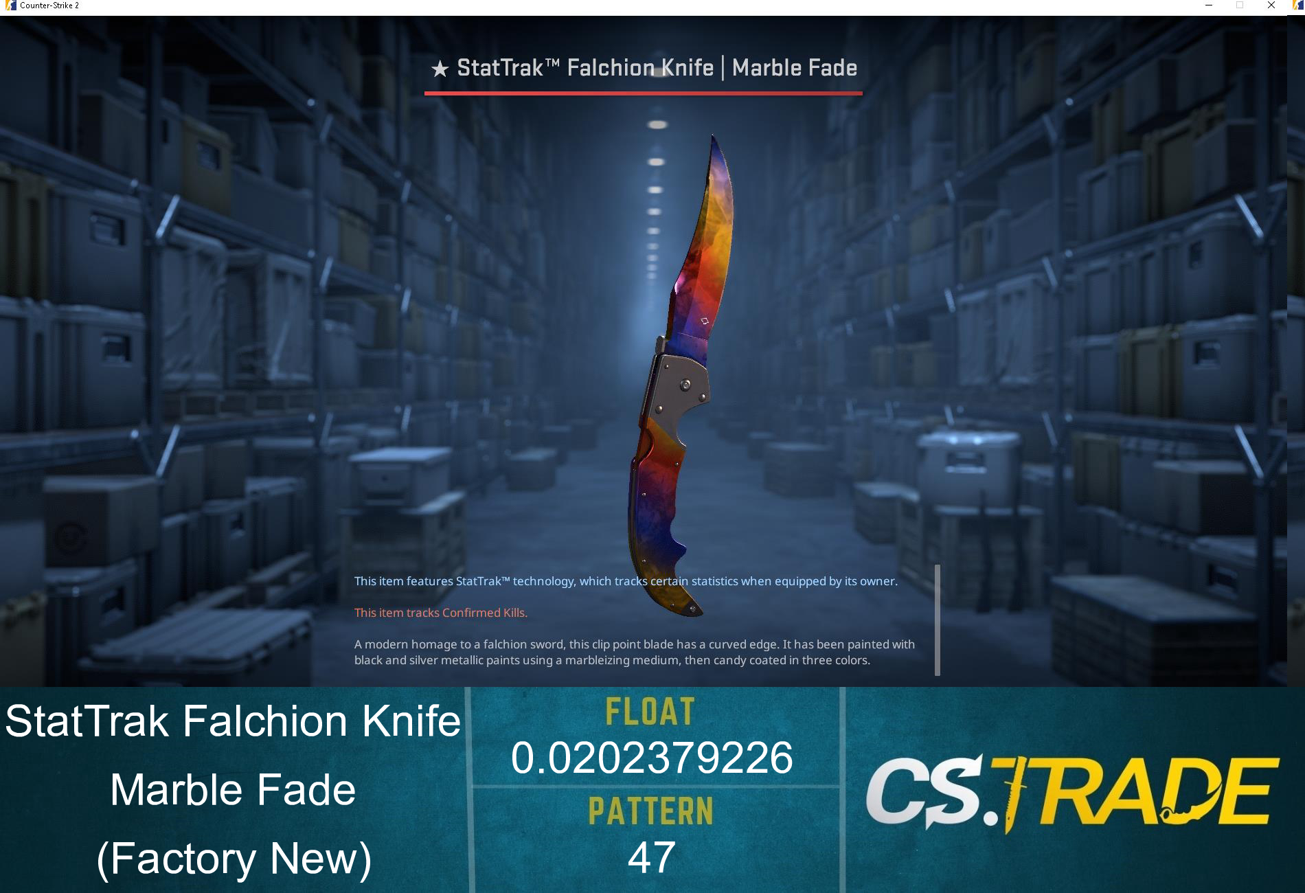 ★ Falchion Knife | Marble Fade (Factory New) Screenshot