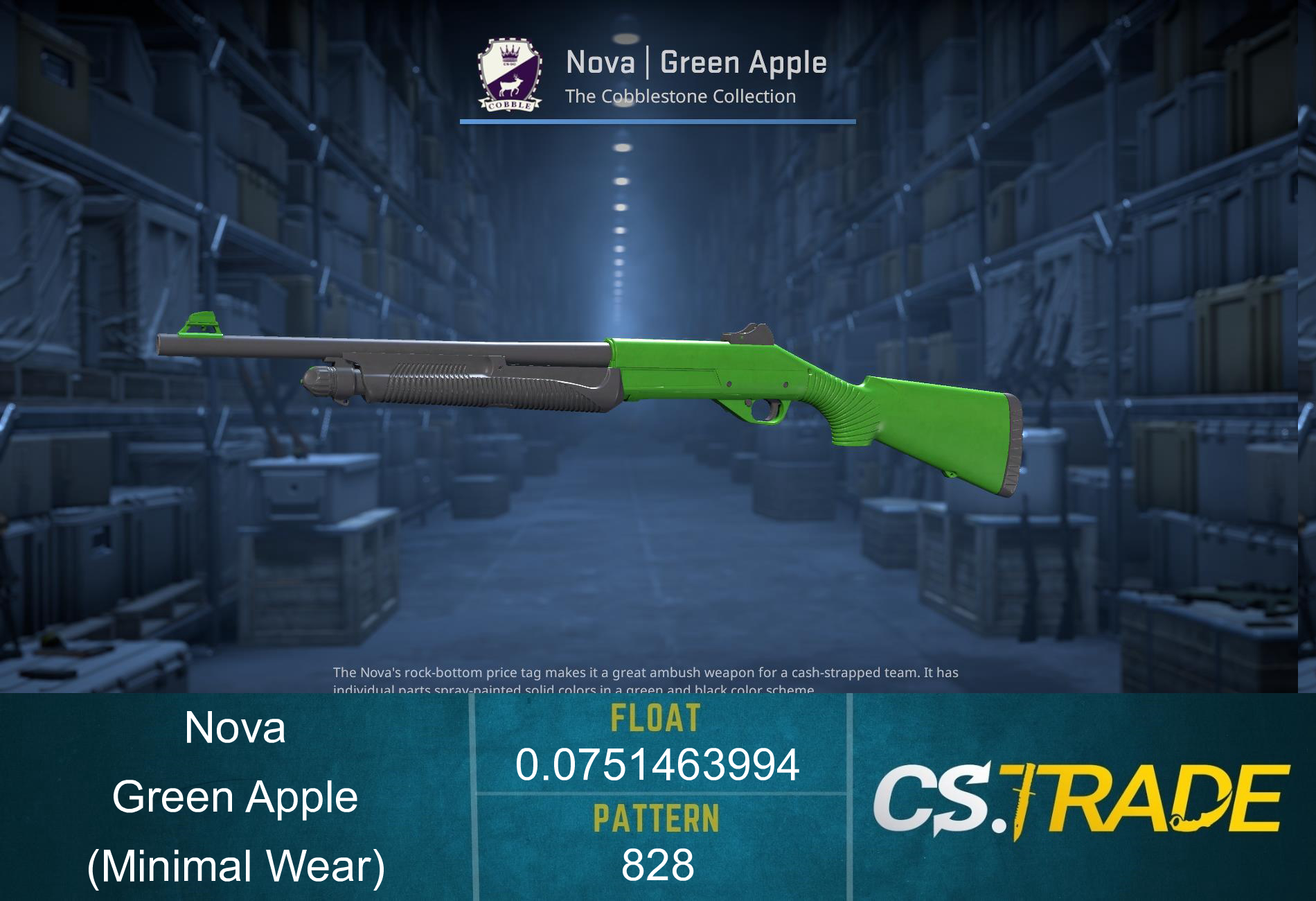 Nova | Green Apple (Minimal Wear) Screenshot