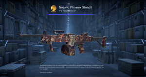 Negev | Phoenix Stencil (Factory New) Screenshot