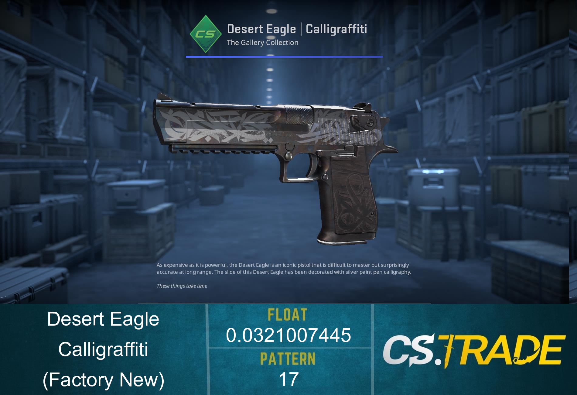 Desert Eagle | Calligraffiti (Factory New) Screenshot