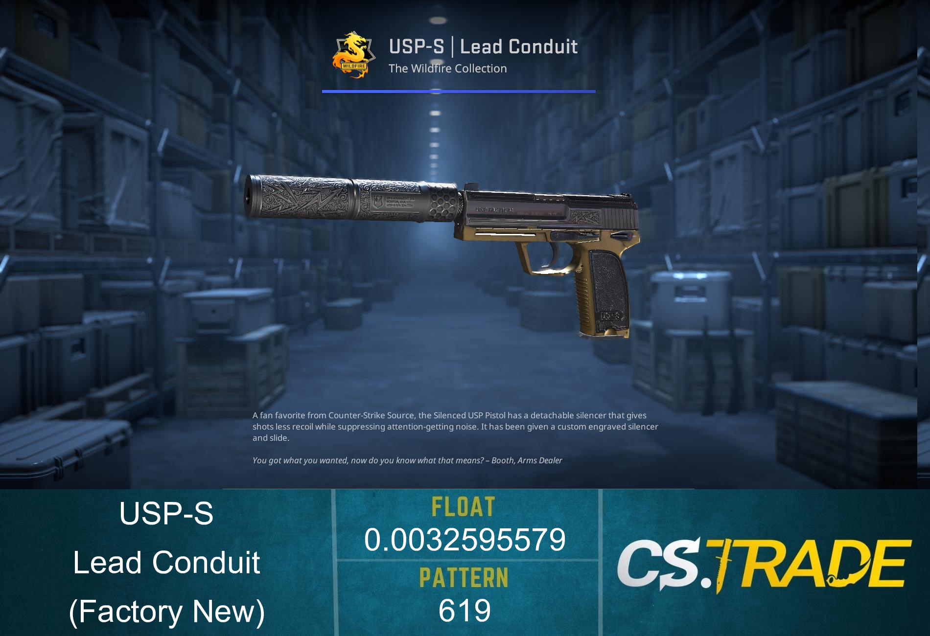 USP-S | Lead Conduit (Factory New) Screenshot