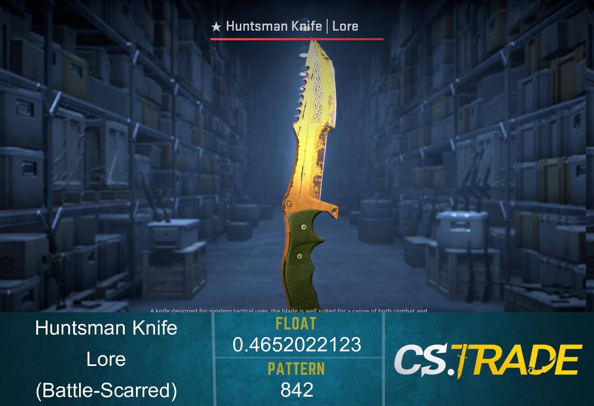 ★ Huntsman Knife | Lore (Battle-Scarred) Screenshot