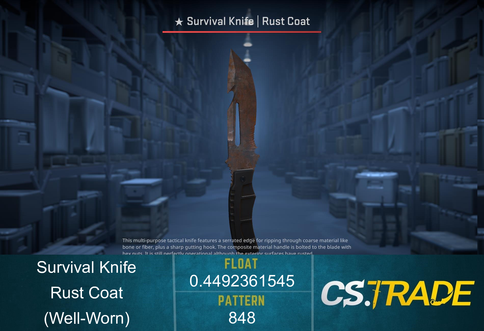 ★ Survival Knife | Rust Coat (Well-Worn) Screenshot