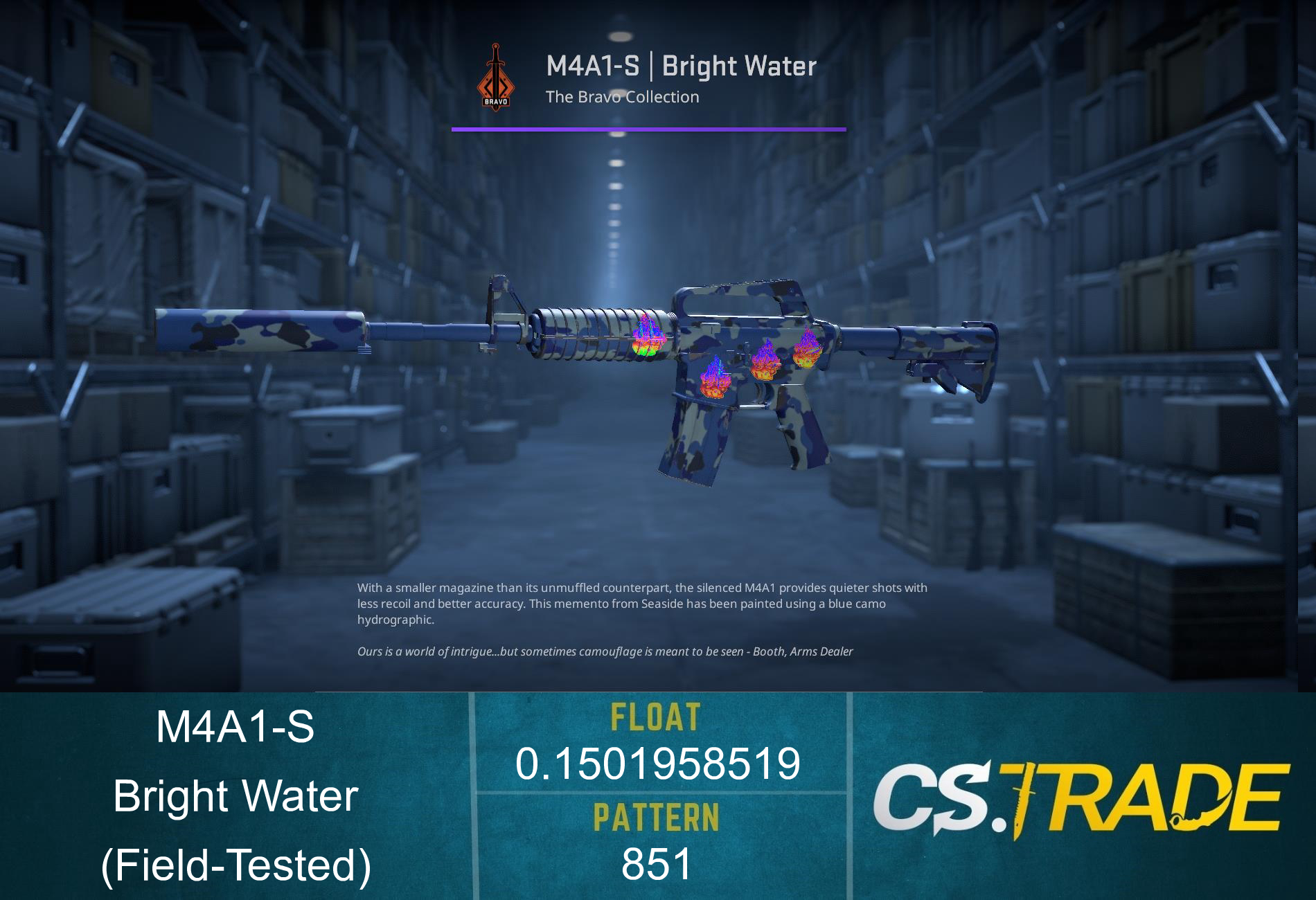 M4A1-S | Bright Water (Field-Tested) Screenshot