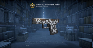 Glock-18 | Wasteland Rebel (Minimal Wear) Screenshot
