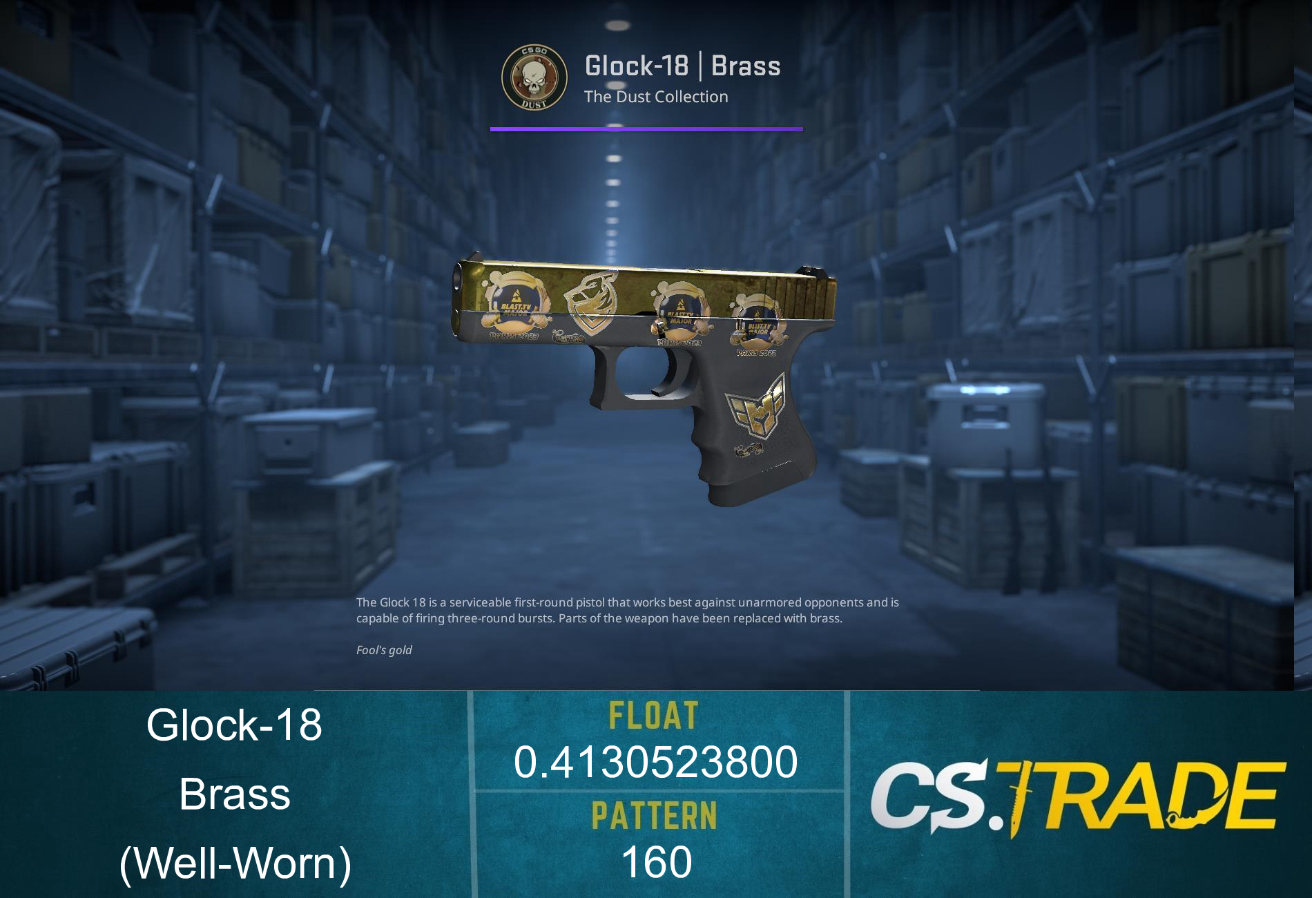 Glock-18 | Brass (Well-Worn) Screenshot