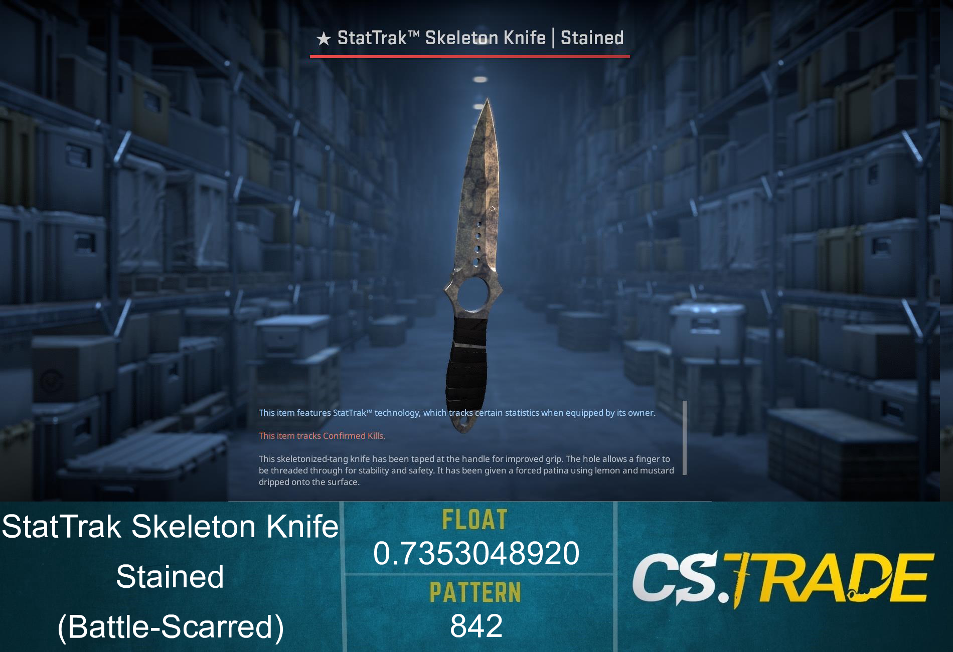 ★ Skeleton Knife | Stained (Factory New) Screenshot